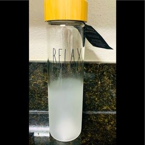 RAE DUNN-Relax Glass Bottle
